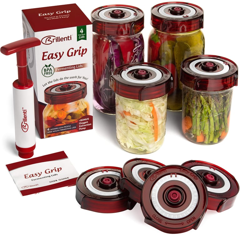 Brillanti Fermentation Lids with Pump