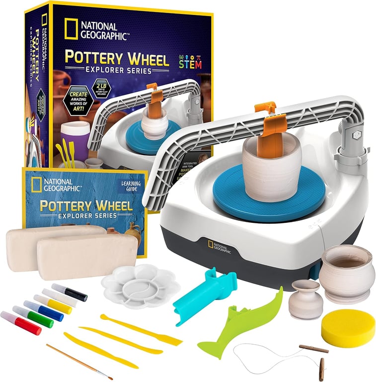 National Geographic Pottery Wheel for Kids Complete Beginner Kit