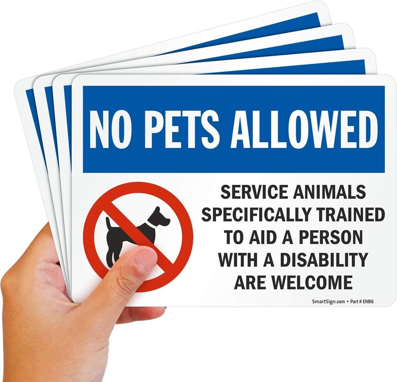 SmartSign No Pets Sticker Pack