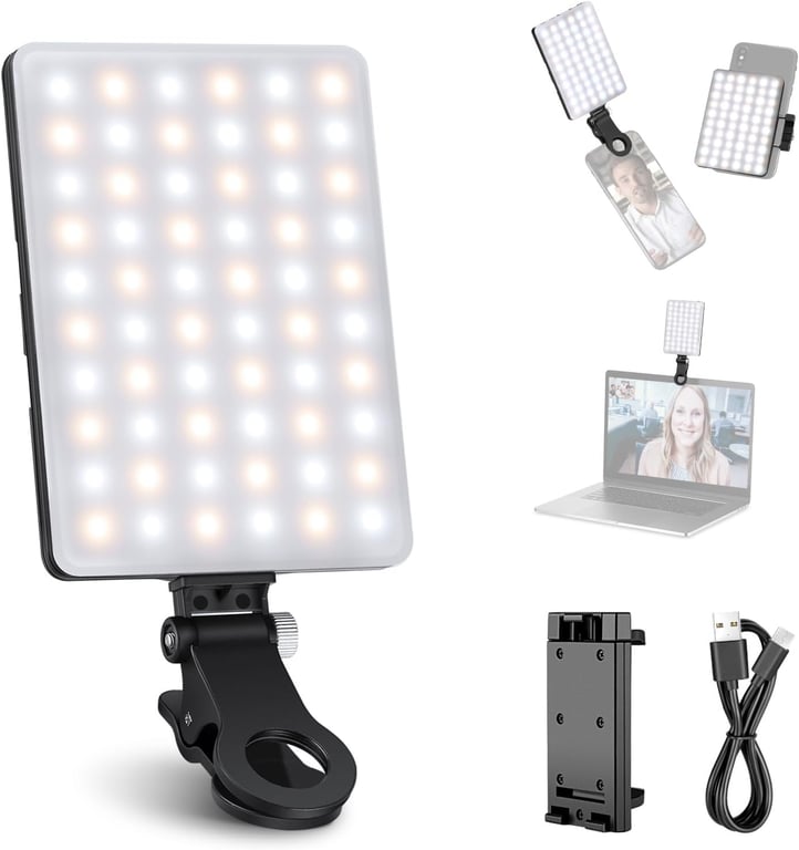 NEEWER 60 LED Clip-On Selfie Light