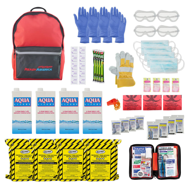 Ready America 4-Person Emergency Kit