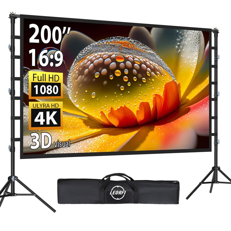 LEORFI 200-Inch Projector Screen