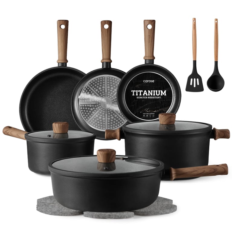 CAROTE 16‑Piece Nonstick Cookware Set
