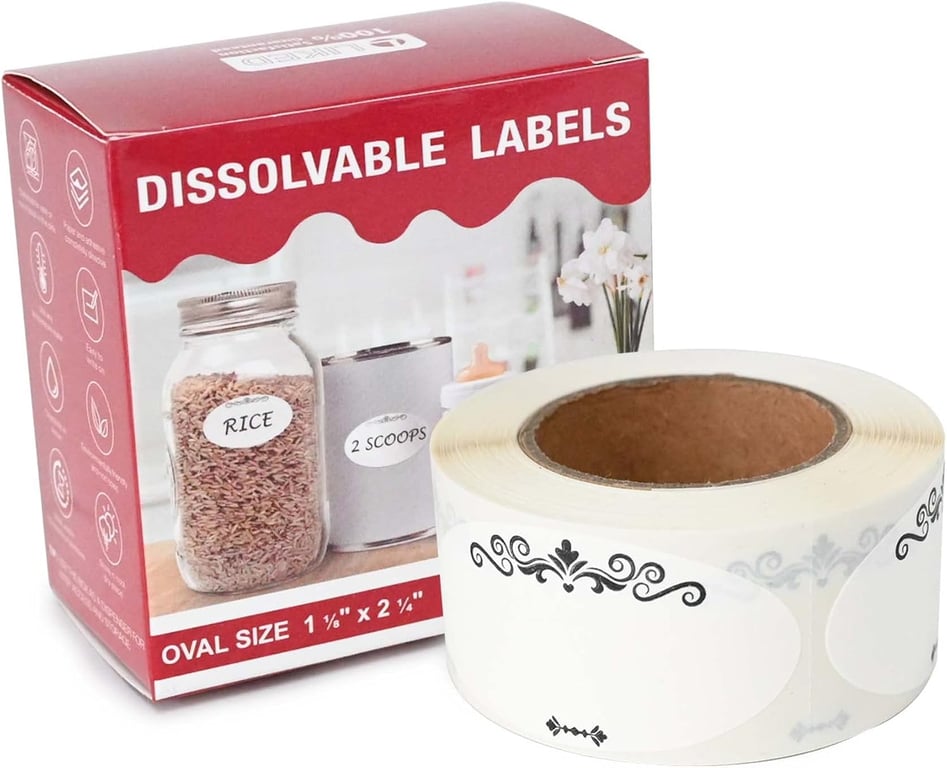 L LIKED Dissolvable Food Labels