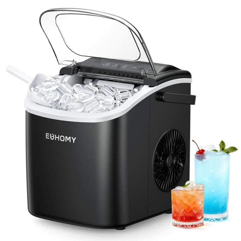 Euhomy Black Countertop Ice Maker