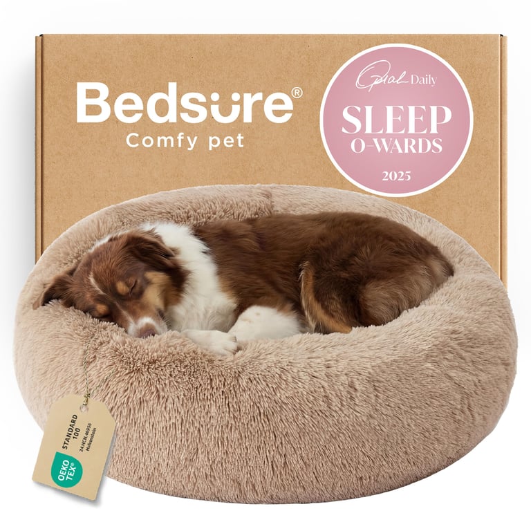 Bedsure Large Donut Dog Bed