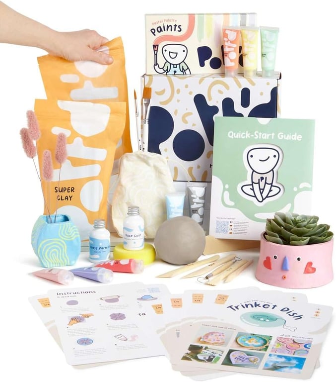 Pott'd Air Dry Clay Kit