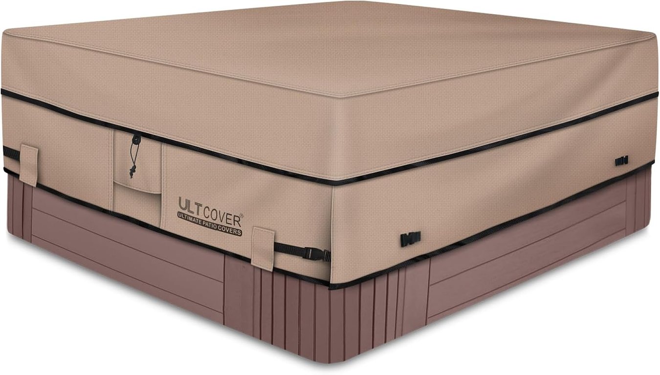 ULTCOVER Waterproof Square Hot Tub SPA Cover 85 inch