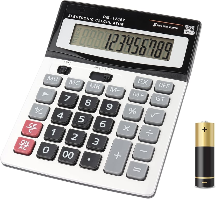 HIHUHEN 12-Digit Desktop Calculator