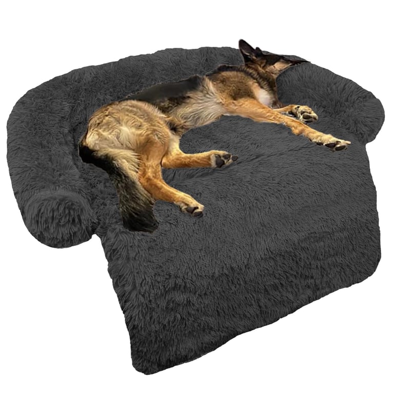 GGIB Fluffy Calming Dog Bed