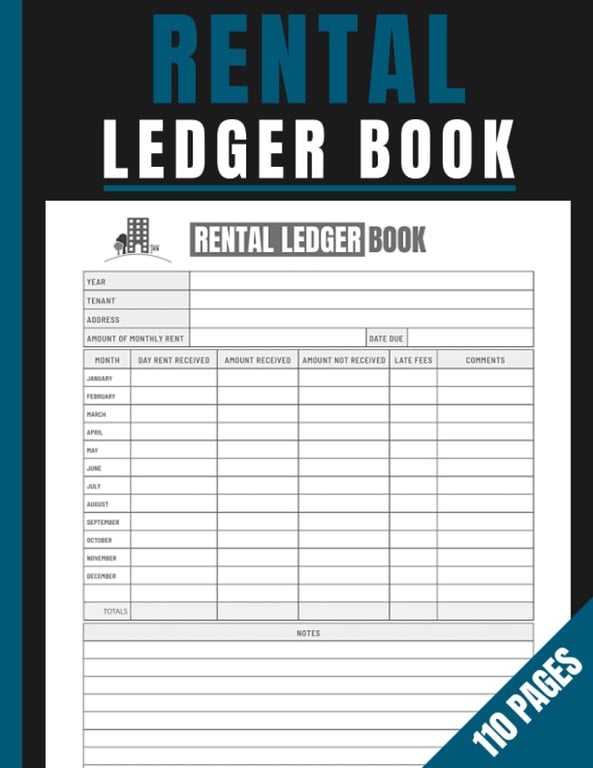 Landlord Rent Ledger Book