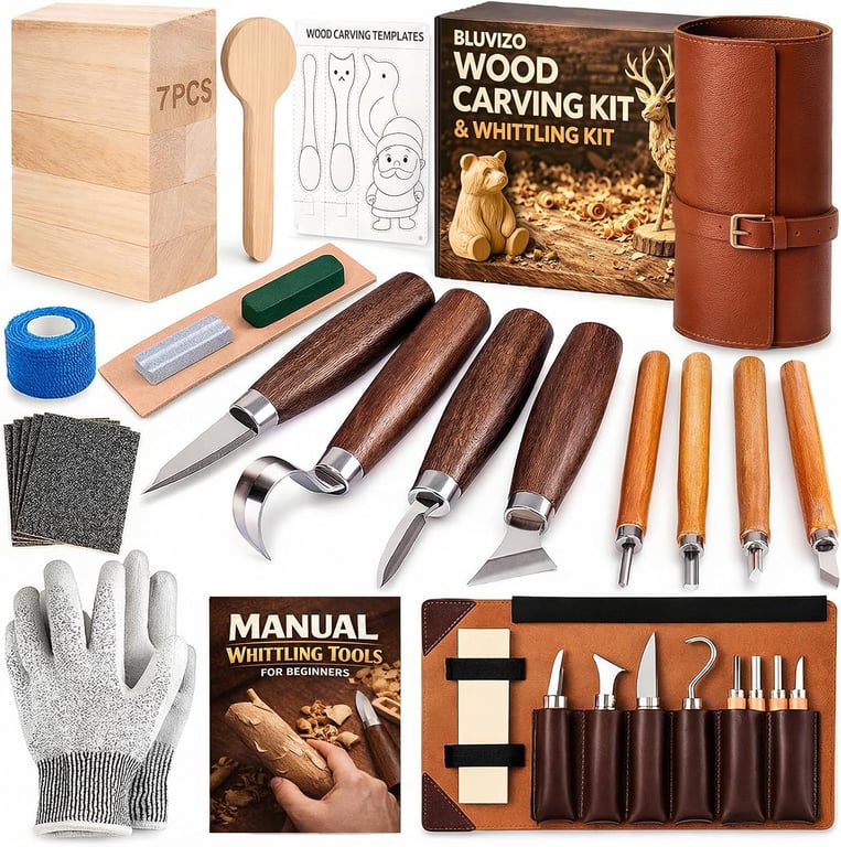 Bluvizo Wood Carving Kit