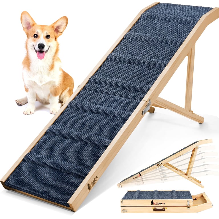Tsukiko Adjustable Dog Ramp for Beds