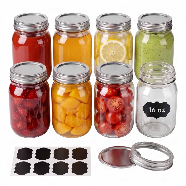 Auridelvis 16oz Mason Jars