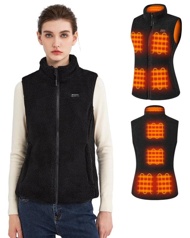Hecusma Heated Sherpa Vest