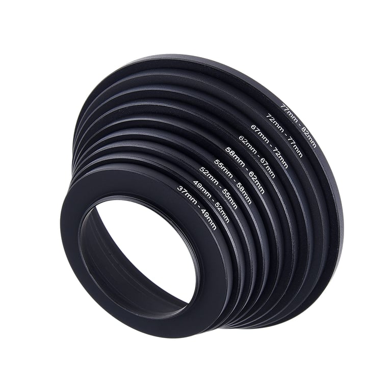 CamKix Step Up Lens Filter Rings Set