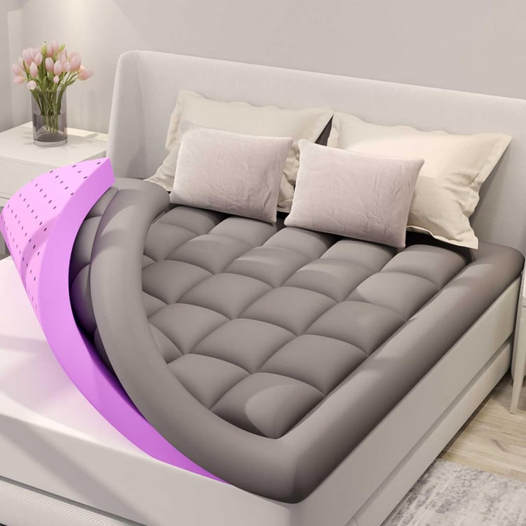 BDEUS 5‑Inch Dual‑Layer Mattress Topper