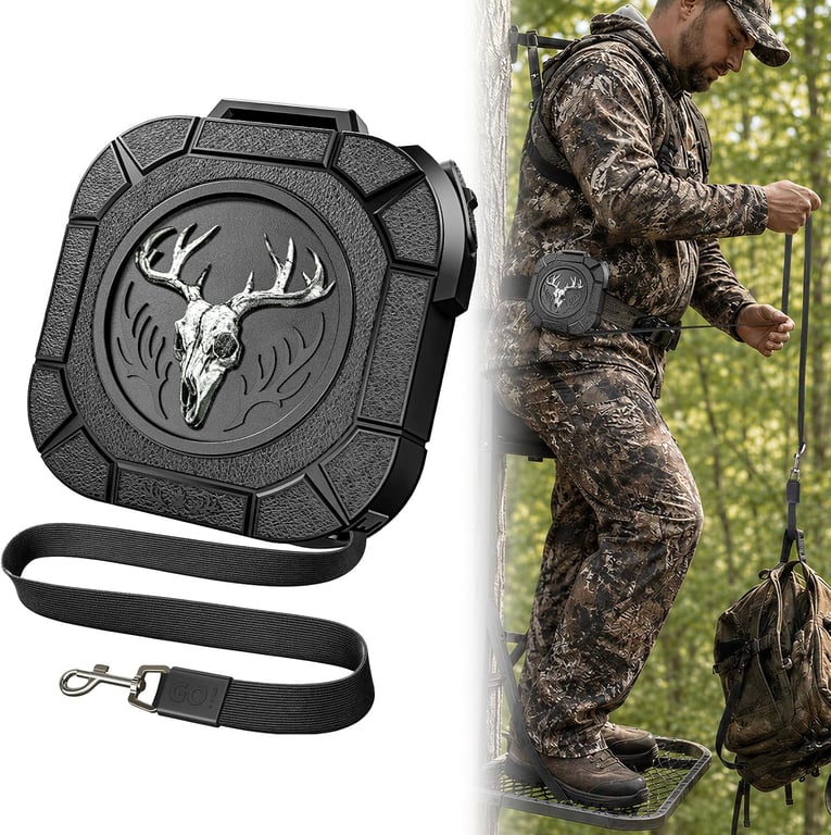 Retractable Bow Hoist for Hunting, 30 Ft Bow Pull Up Rope 0.6 In Wide Strap