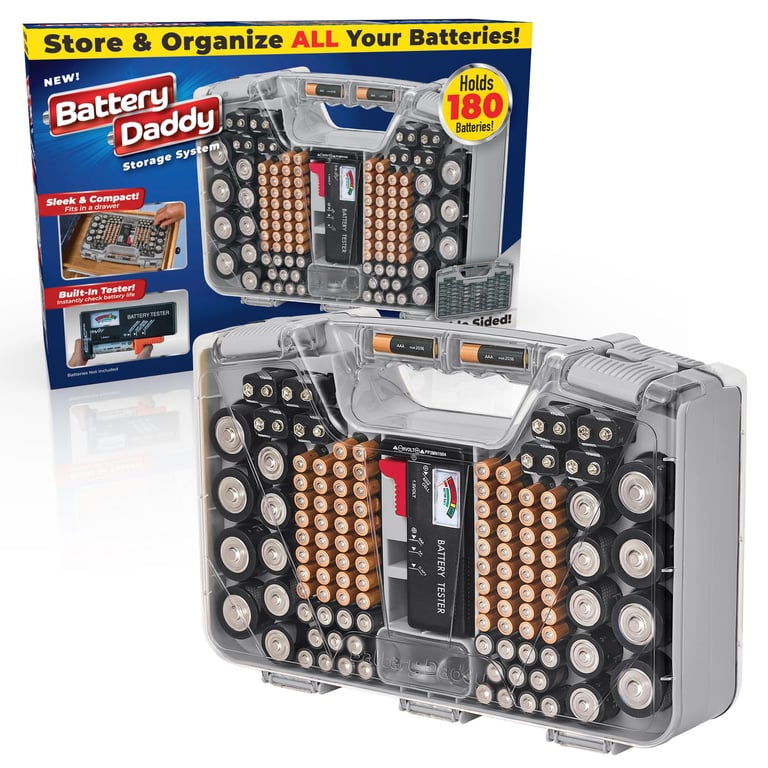 Ontel Battery Daddy (Warm Grey)