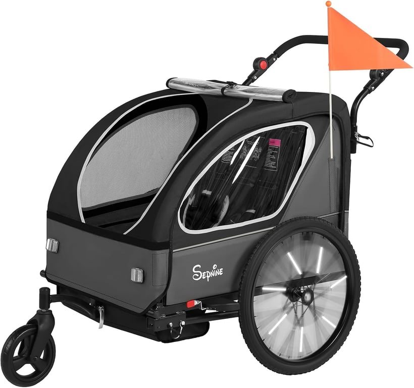 Sepnine 2-in-1 Kids Bike Trailer