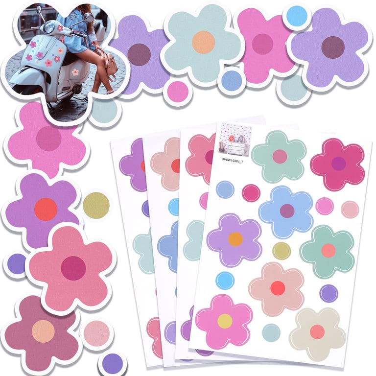 AOZUO Flower Stickers