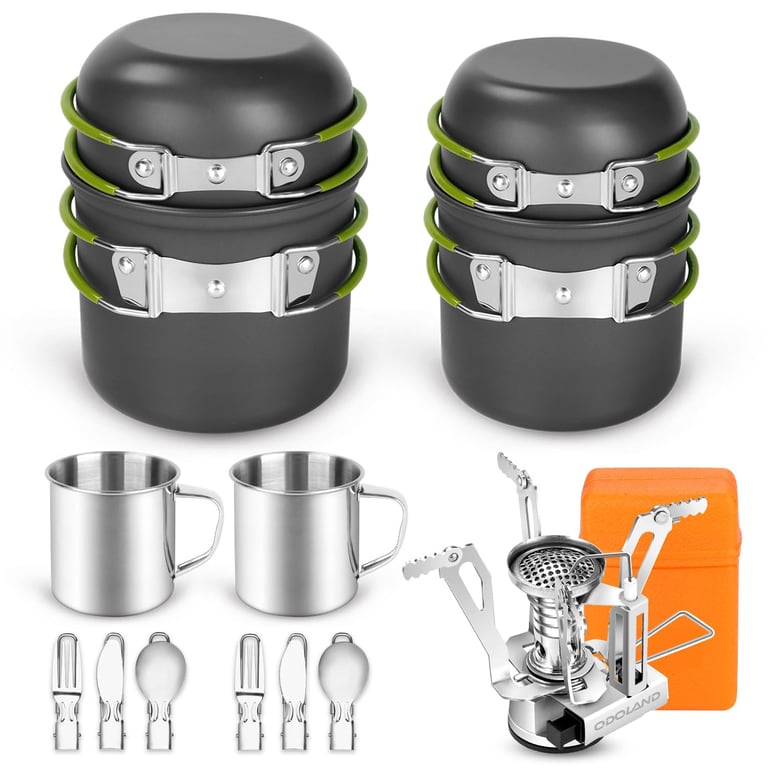 Odoland 16-Piece Camping Cookware Set
