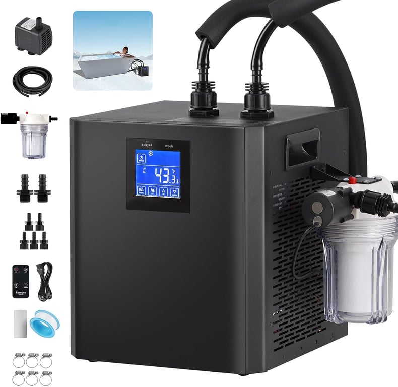 QAMGCYW 1/3 HP Ice Bath Chiller