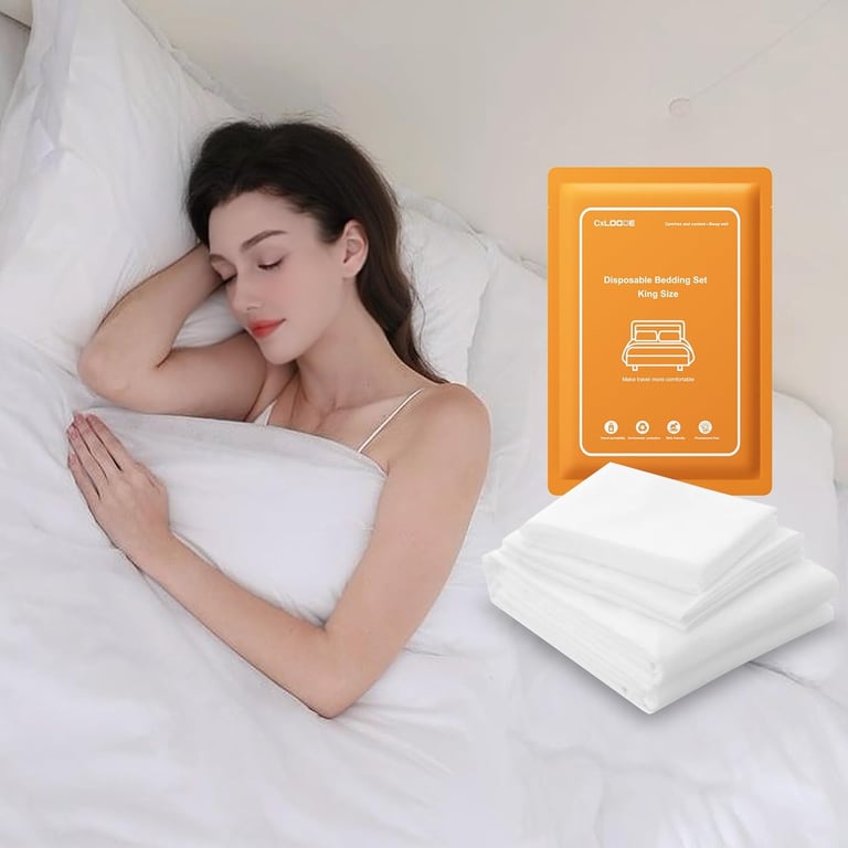 CxLoode Disposable Bed Sheet Set, King