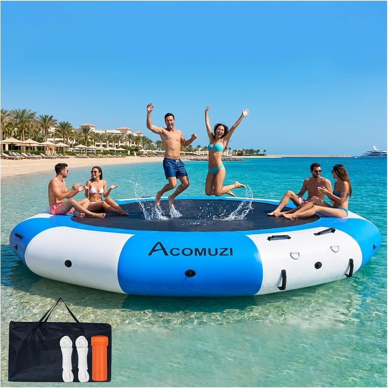 ACOMUZI Inflatable Water Trampoline