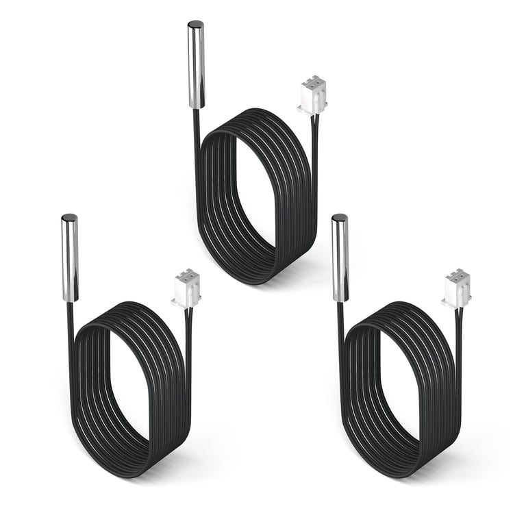 DROK 10K NTC Waterproof Temp Probe 1m (3‑pack)