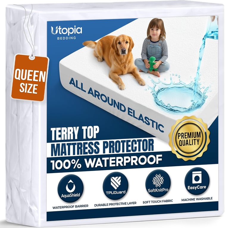 Utopia Bedding Waterproof Mattress Protector