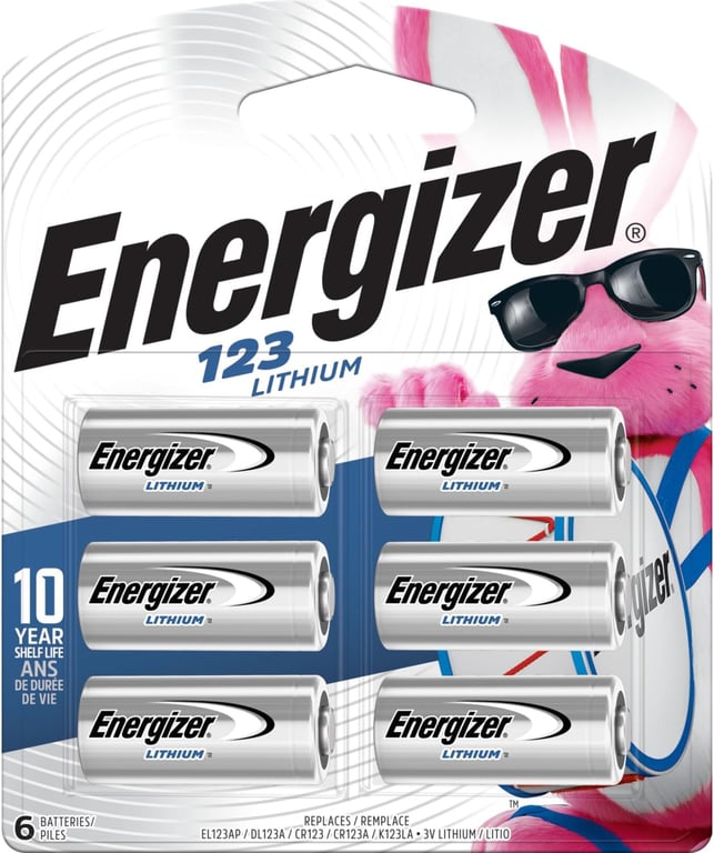 Energizer 123 Lithium 6-Pack