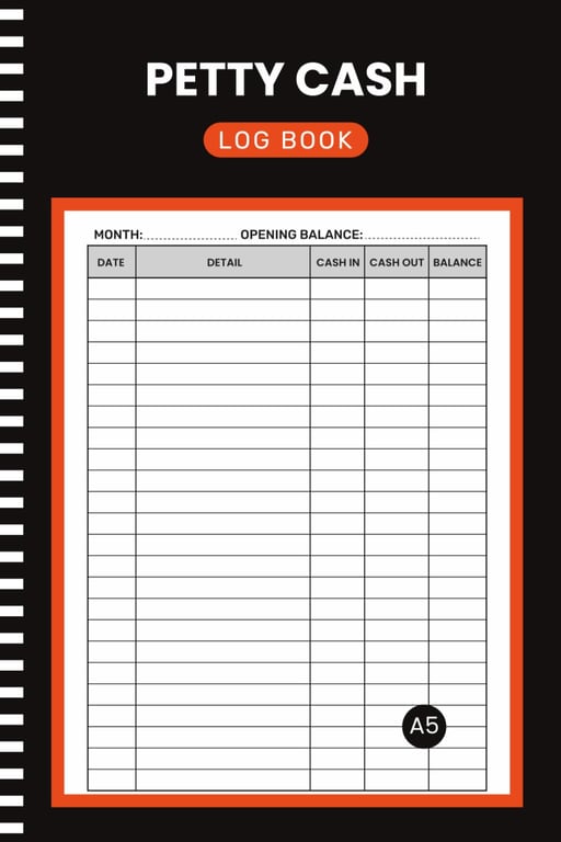 Petty Cash Log Book