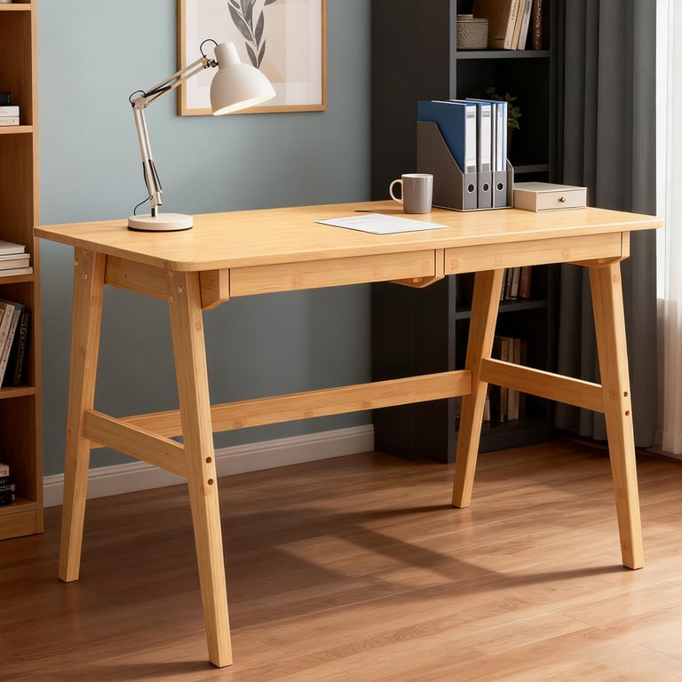 Nnewvante Bamboo Desk
