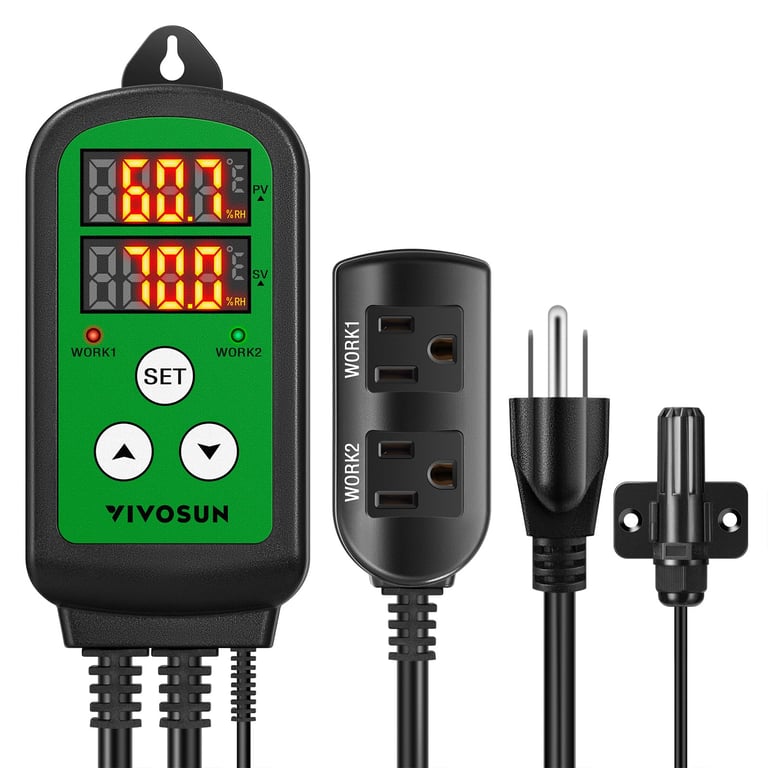 VIVOSUN Dual-Stage Humidity Controller