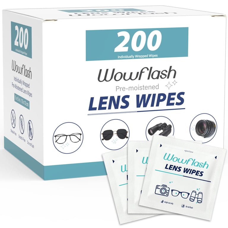 Wowflash Lens Cleaning Wipes