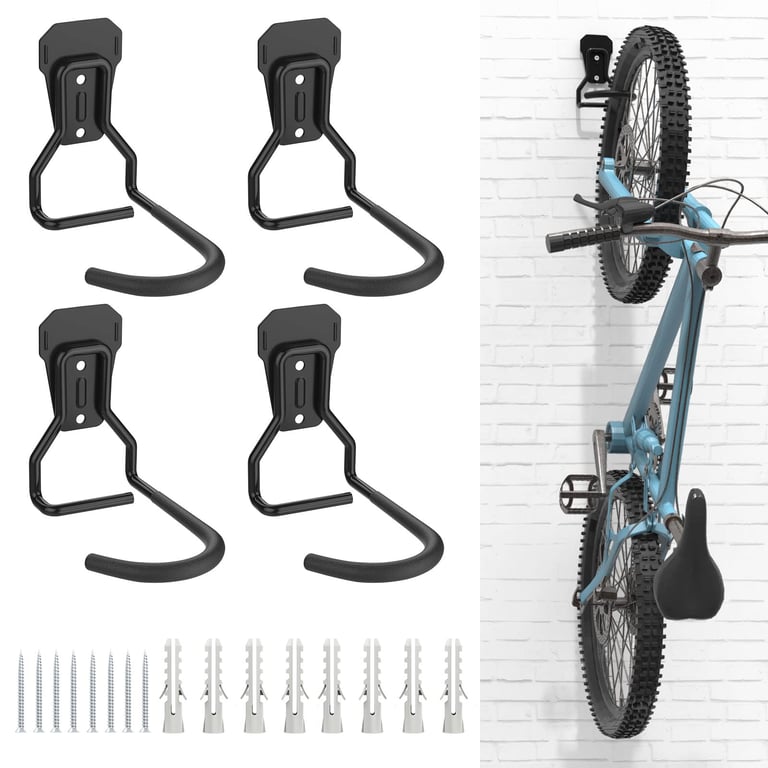 Housolution Fixed Hook Bike Wall Mounts