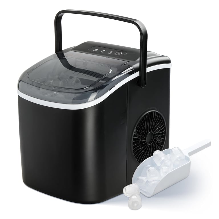 YSSOA Compact Ice Maker Black