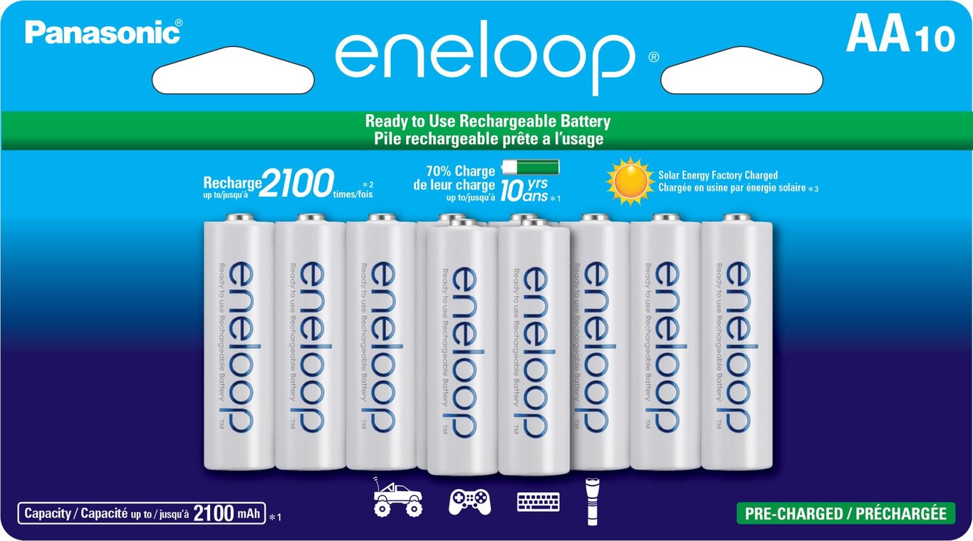 Panasonic Eneloop AA (10‑Pack)