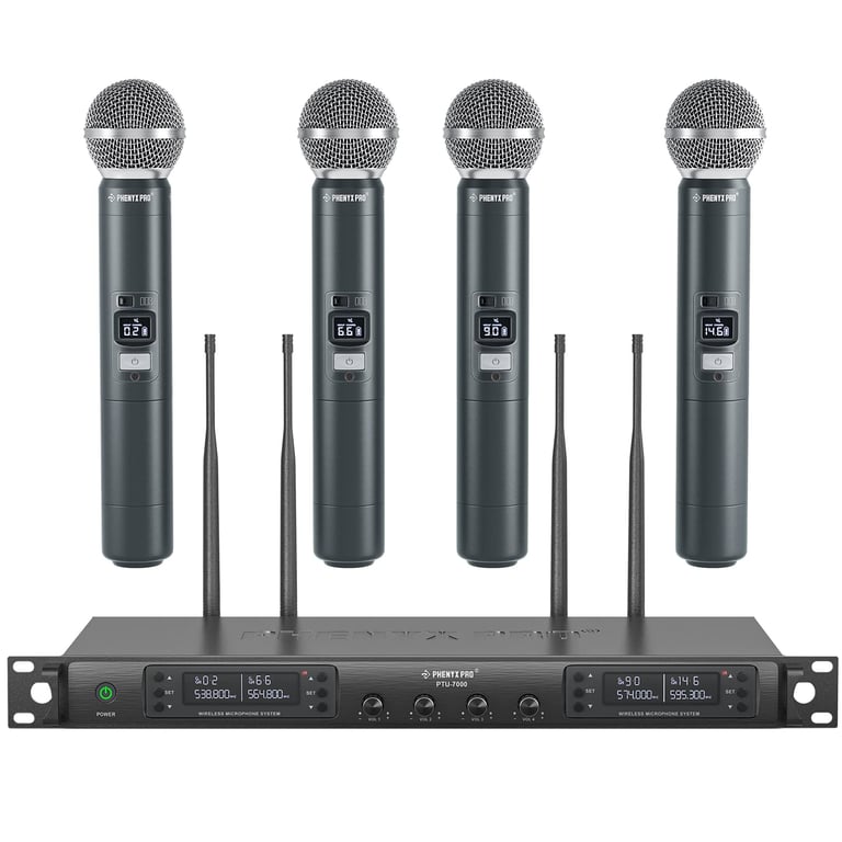 Phenyx Pro Quad Wireless Mic System
