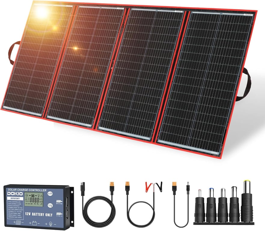 DOKIO 300W Foldable Solar Kit