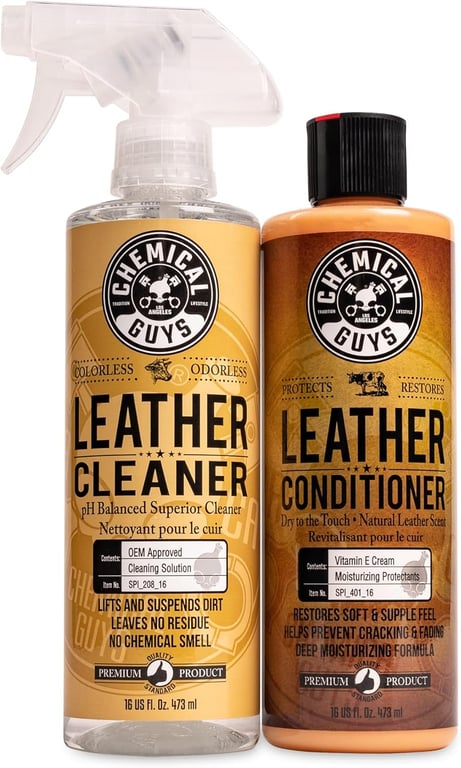 Chemical Guys Leather Cleaner & Conditioner Kit