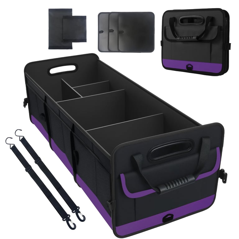 AOPHY Purple Car Trunk Organizer