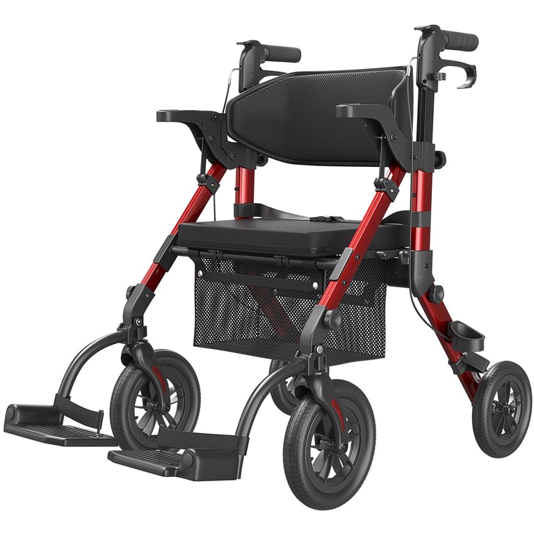 VOCIC Rollator Walker & Transport Chair