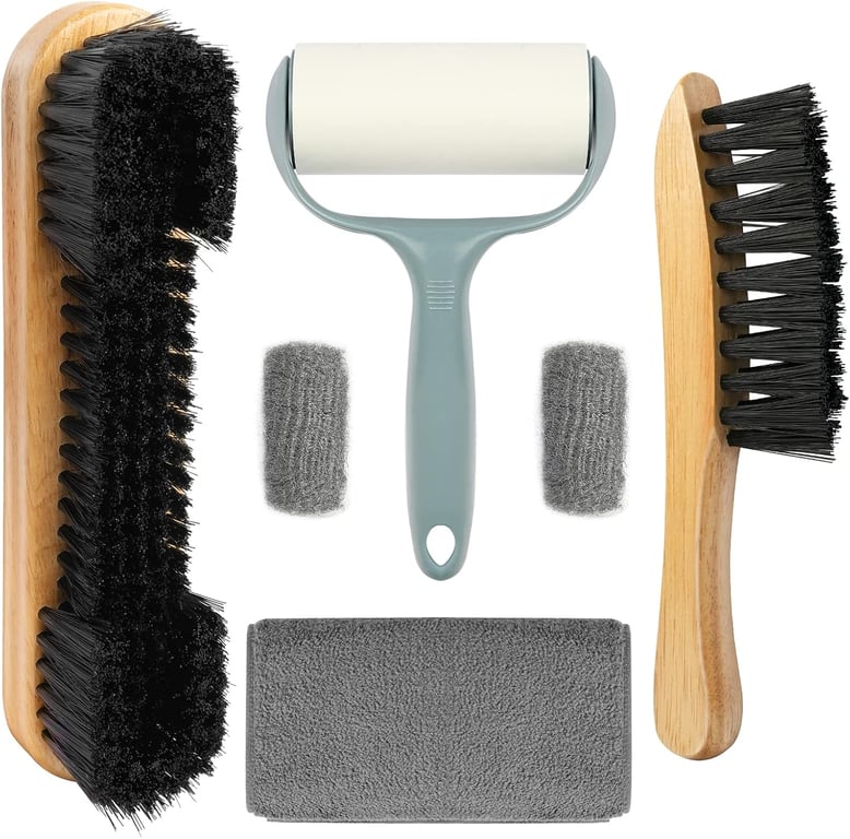 Pool Table Brush Set, Billiard Felt Cleaner 6-Piece Accessories