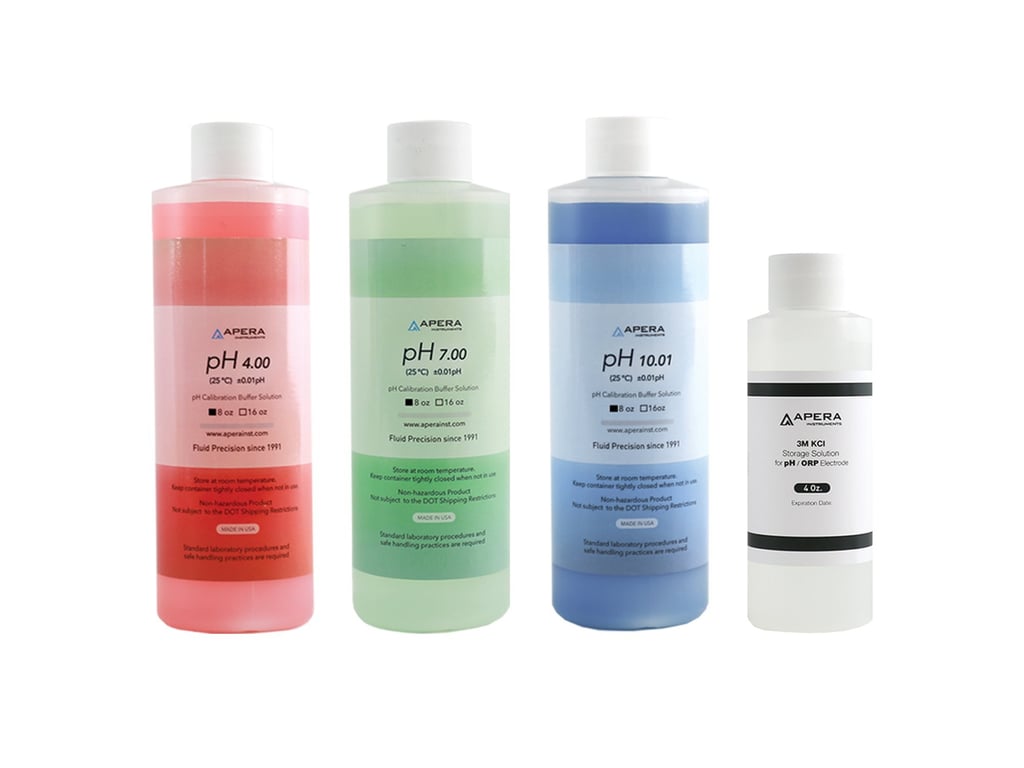 Apera pH Buffer & Storage Solution Kit 8oz