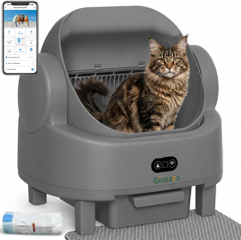 Gimars Self-Cleaning Litter Box