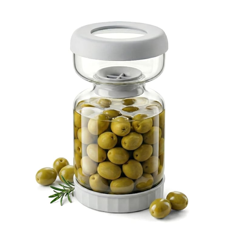 Homnoble Pickle & Olive Hourglass Jar