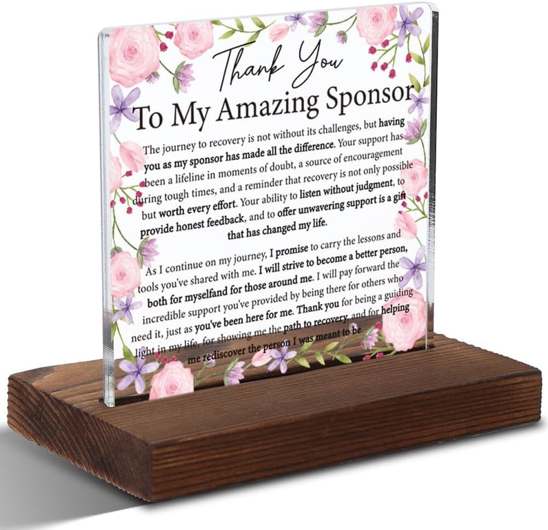 Sponsor Appreciation Acrylic Plaque