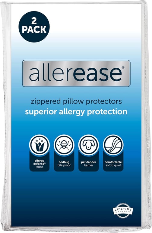 AllerEase Pillow Protector 2‑Pack